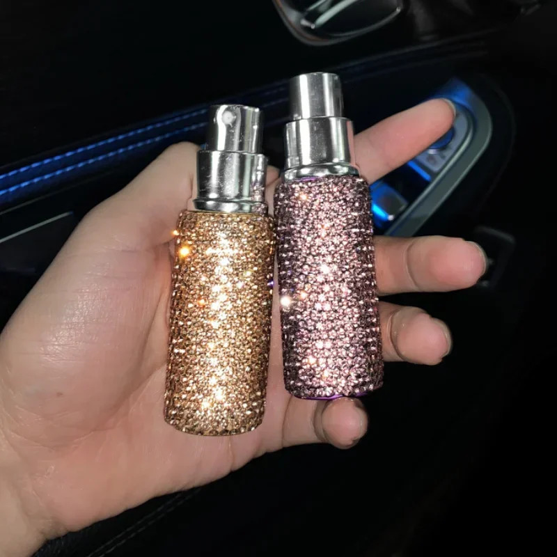 10ml Portable Mini Diamond Glass Refillable Perfume Bottles Spray Pump Empty Cosmetic Containers Atomizer Vials For Travel 250813