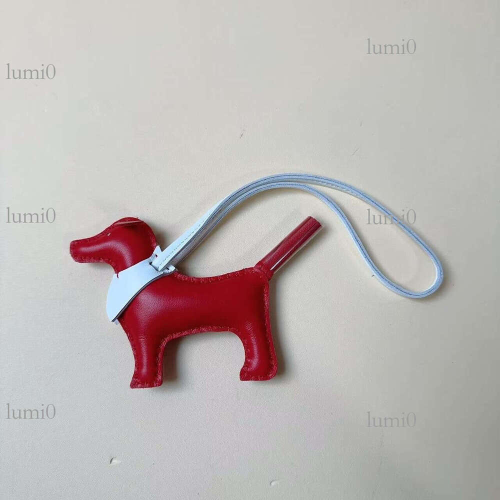 Puppy Bag Pendant New Sheepskin Hand-sewn Creative Cute Dog Hanging Decoration Car Rearview Mirror Ornament