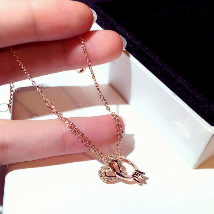 New Fashion Korean and Japanese Style Exquisite Zircon Heart Ring Elegant Bracelet Jewelry for Women S00294