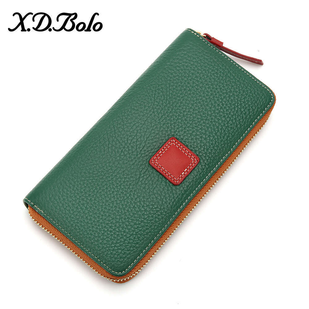 New Top Layer Cowhide Capacity Wallet Long Style Women's Large Cash Clip designer wallet B5 B5