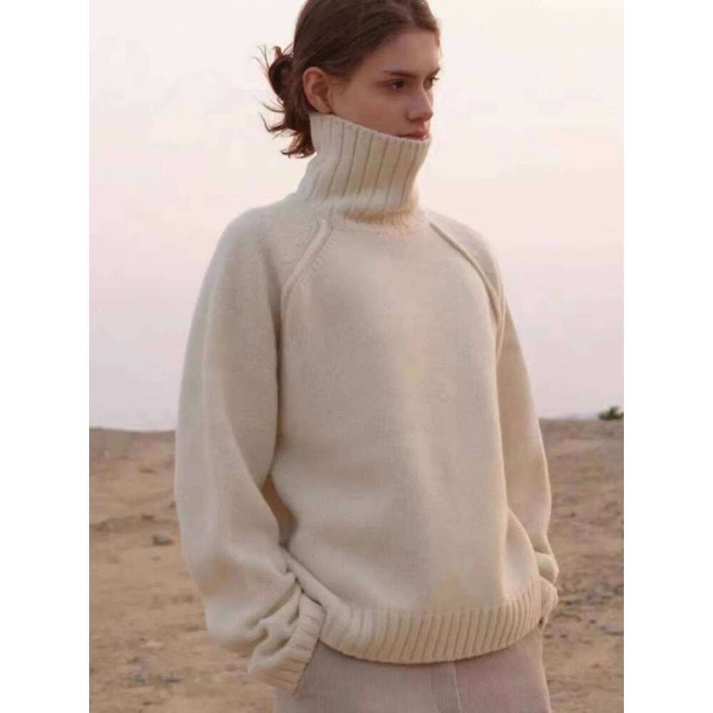 European Station Turtleneck Cashmere Women's High-Grade Autumn/Winter Pullover Knit Base Sweater 20250809