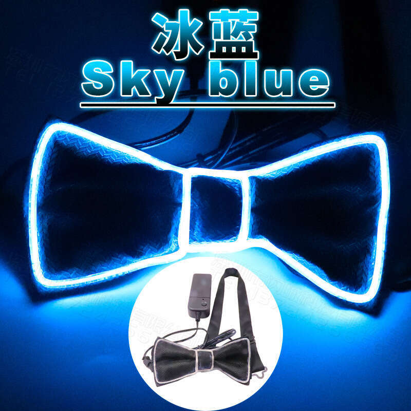 Suitable for Christmas Carnival LED Glowing Bow Tie Dance Party Costume Performance Props