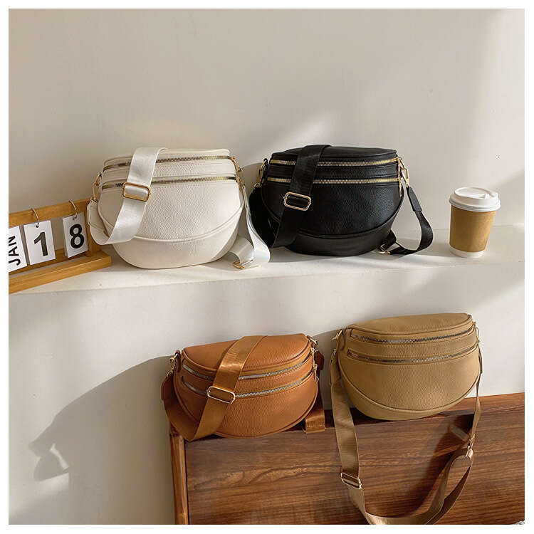 2025 New Chest Bags Designer Women with Wide Strap, Fashionable and Trendy Crossbody Bag, Versatile wallet Single Shoulder Bag for