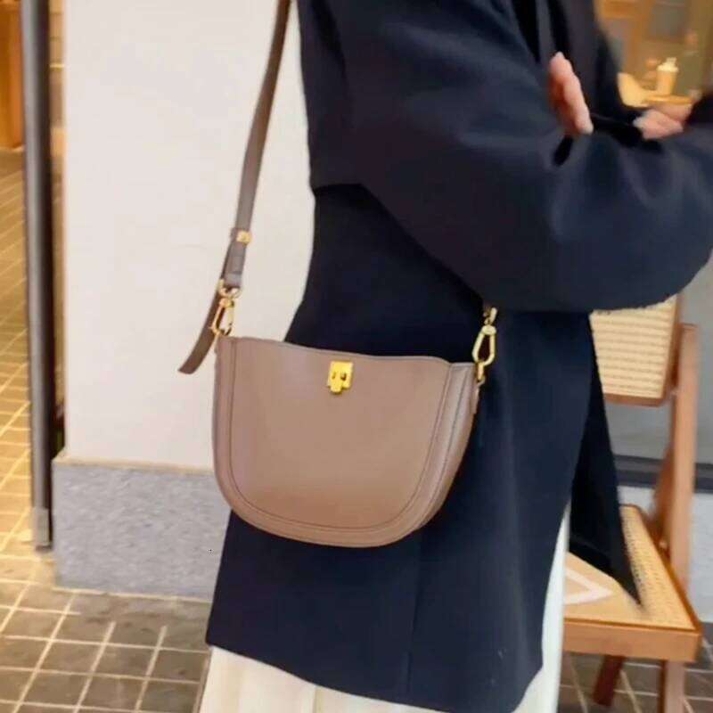 Genuine Leather Women's Handbag Cowhide Shoulder Bag Soft Leather Minimalism Female High Quality Ladies Crossbody Bags