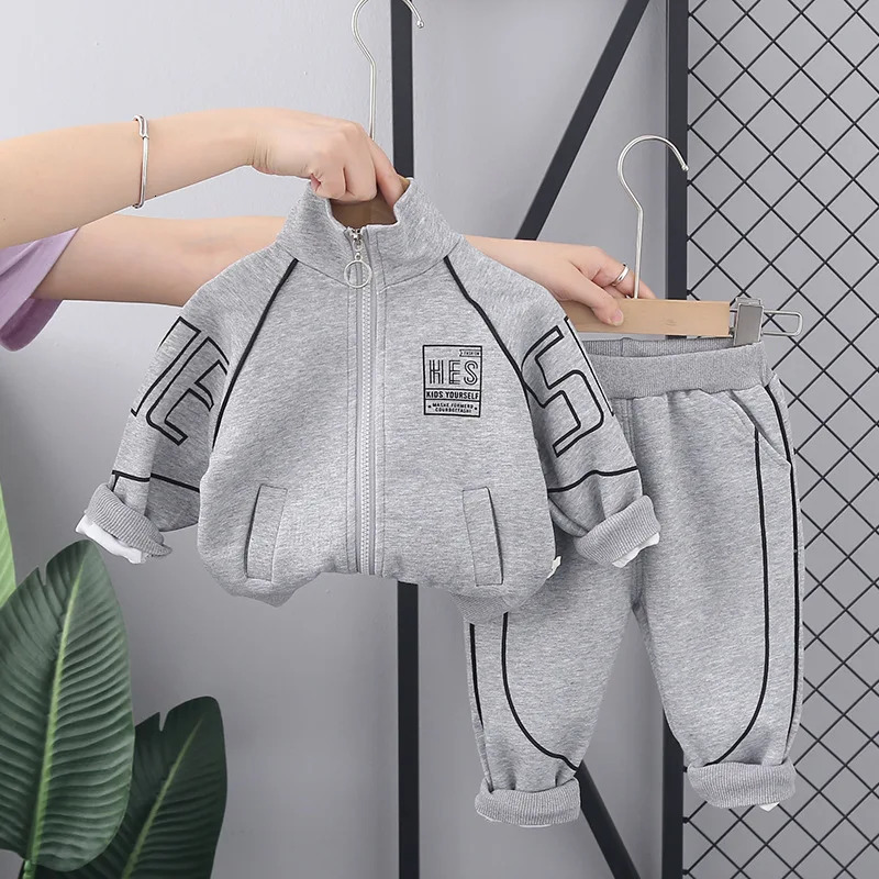 Spring Autumn Baby Clothes Suit Children Boys Jacket Pants 2Pcs/Sets Kids Girls Clothing Infant Costume Toddler Tracksuits 250813