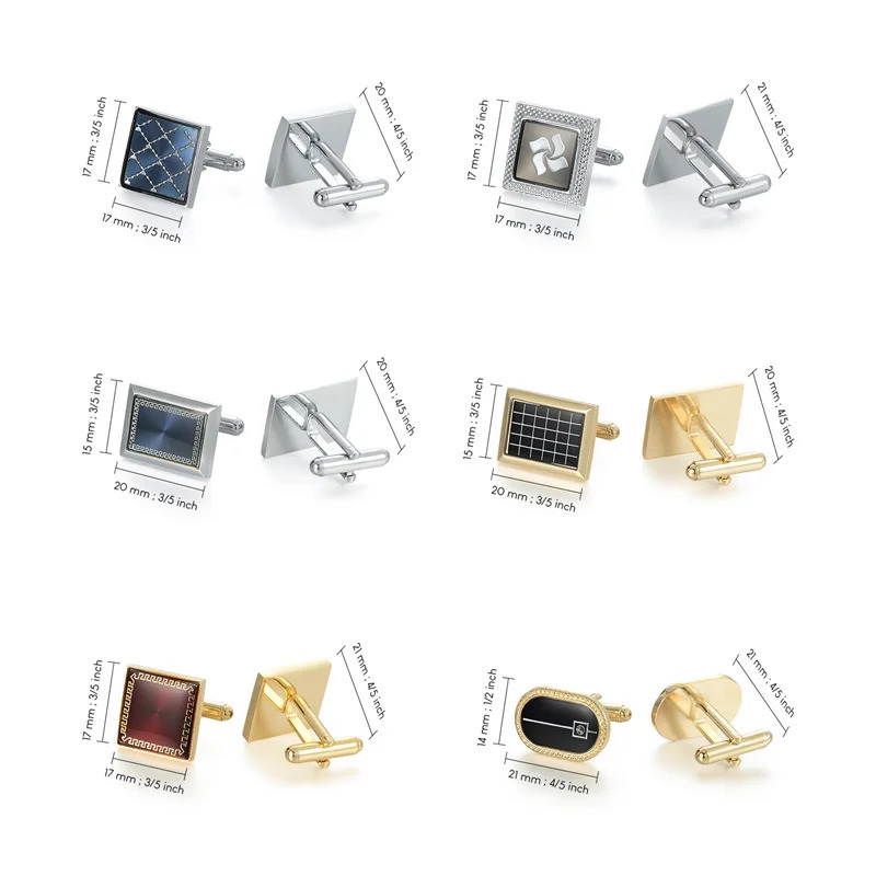 Man Shirt Cufflinks Copper Cufflinks For Mens Wedding Guests Gifts Round Square Fashion Jewelry Men Cuffs Links Tie Clip 250812