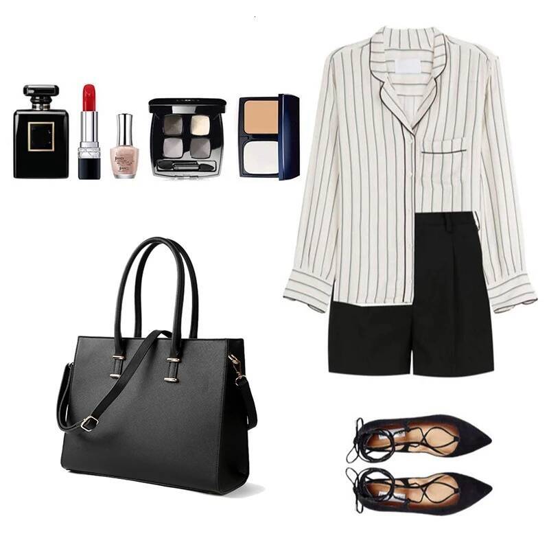 Laptop Women 15.6-Inch Computer Work Leather Handbag Business Office Bag high-quality