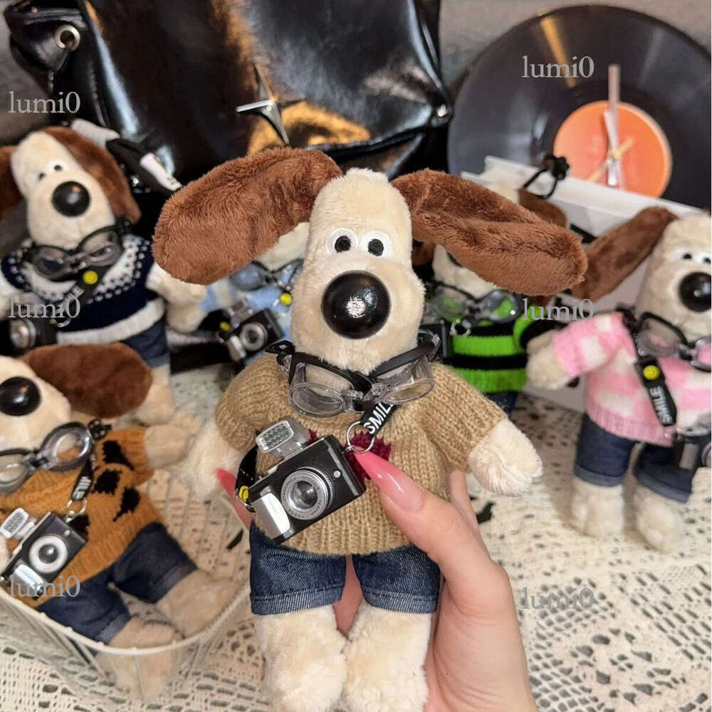 British Chief Cute Backpack Pendant Plush Doll Ornament Couple Dog Keychain Decoration Gift