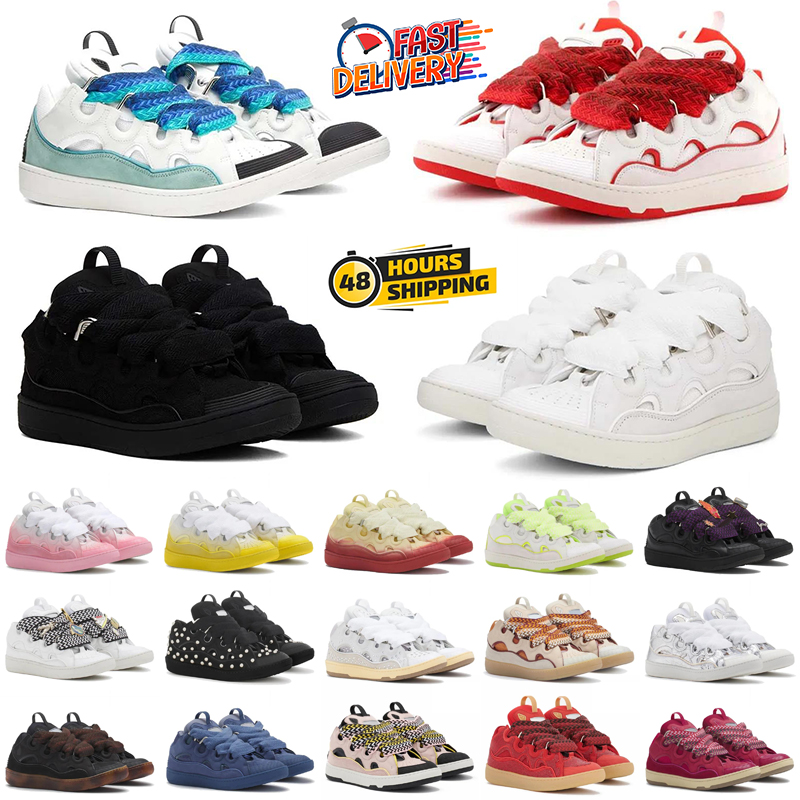 Designer Casual Shoes For Men Women Curb Sneakers Paris Luxury Embossed Nappa Calfskin Leather Platform Sneaker Extraordinary Outdoor Mens Trainers Size 35-46