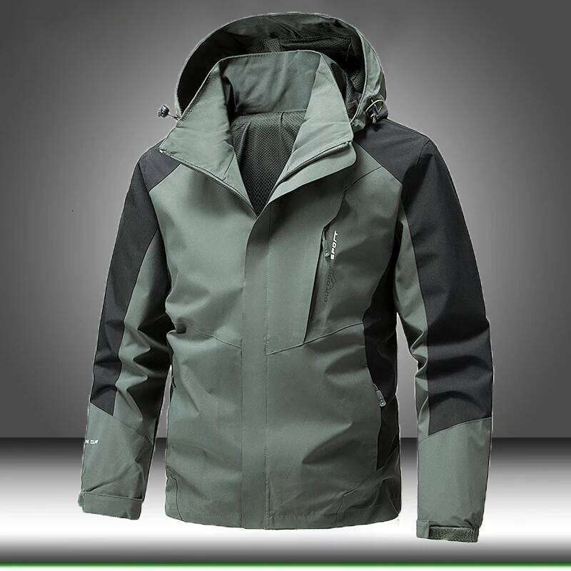 Mens Windbreaker Waterproof Military Hooded Coat Male New Combat Jackets Men Autumn Outdoor Hiking Biking Outwear