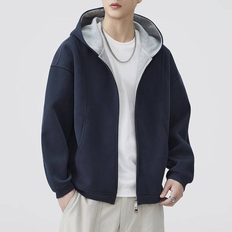 Autumn Hooded Sweatshirt Men Loose Casual Streetwear Fashion Vintage Sport Hood Sweatshirts Jacket Couple Hoodie Coat Outerwear