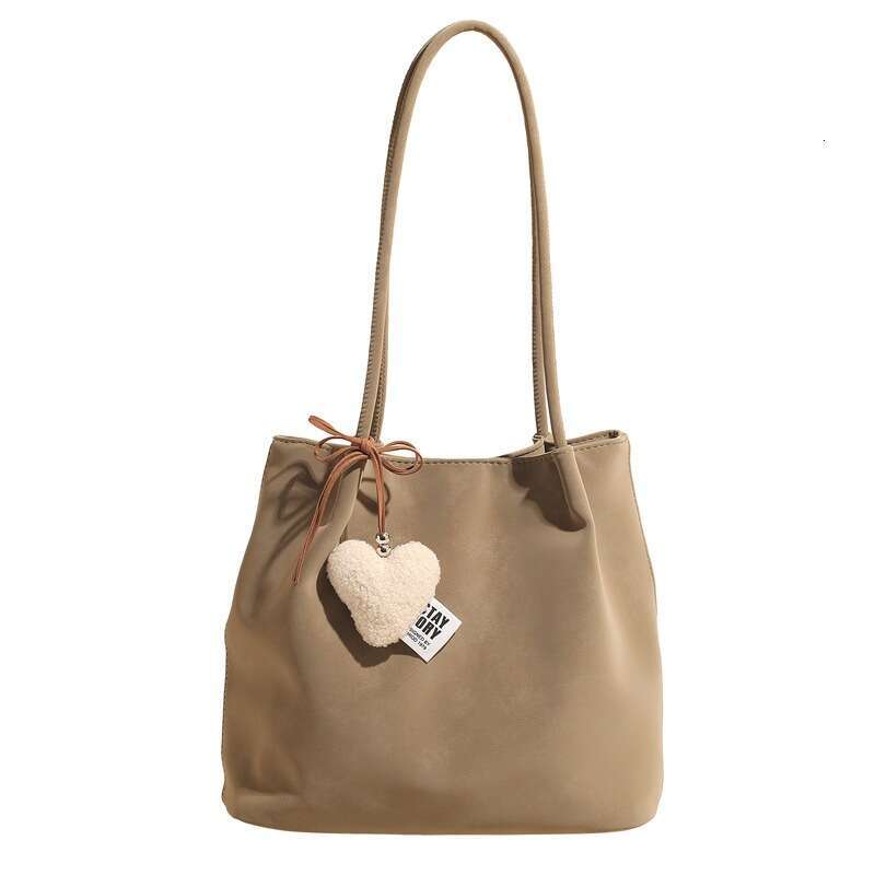 Suede Underarm for Women 2025 New Large Capacity Matte Bucket Korean Style Simple Versatile Shoulder Bag