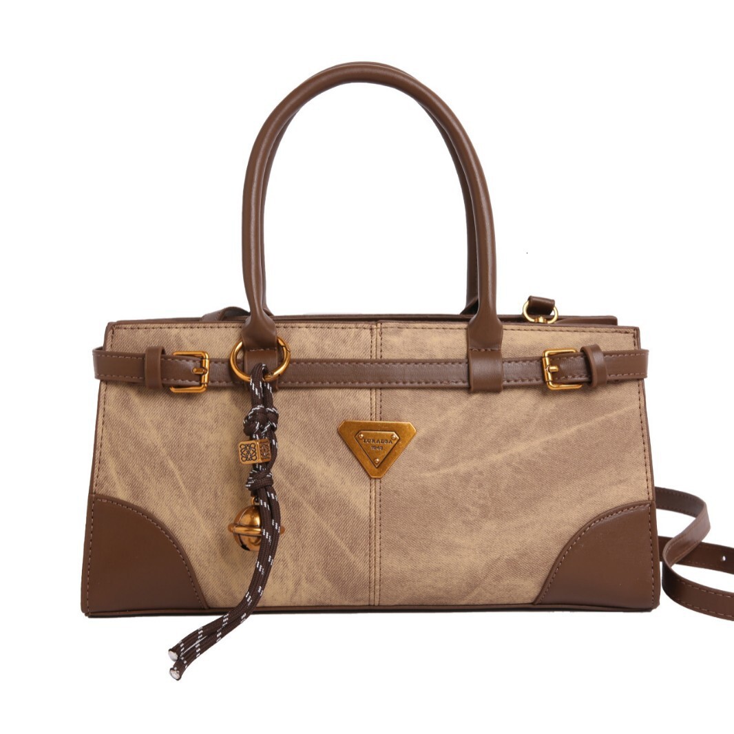 Luxury Brand Designer Bag Frosted Vintage Bag For Women, Large Capacity 2025 New Autumn Winter Casual Niche Crossbody Bag, Handheld Commuting Bag