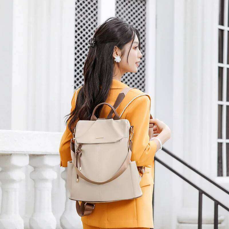 Laptop Large Capacity For Women Lightweight Rucksack Nylon 2 In 1 Backpack Handbag Anti-Theft Travel Bag Daypack