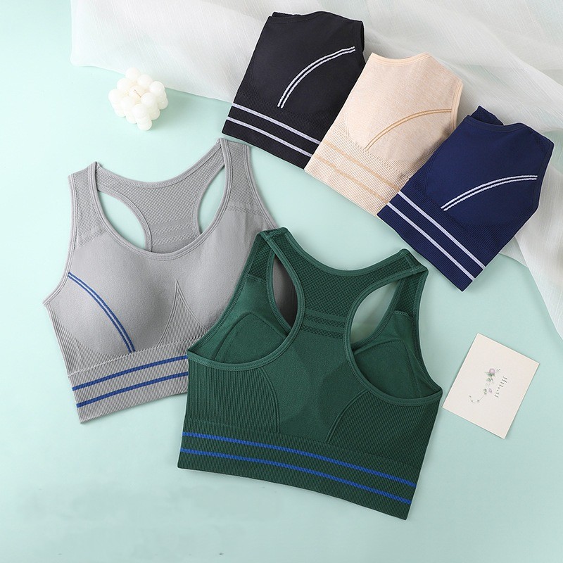 Women Sports Bra Push Up Shockproof Running Anti Sag Beautiful Back Wireless Yoga Vest