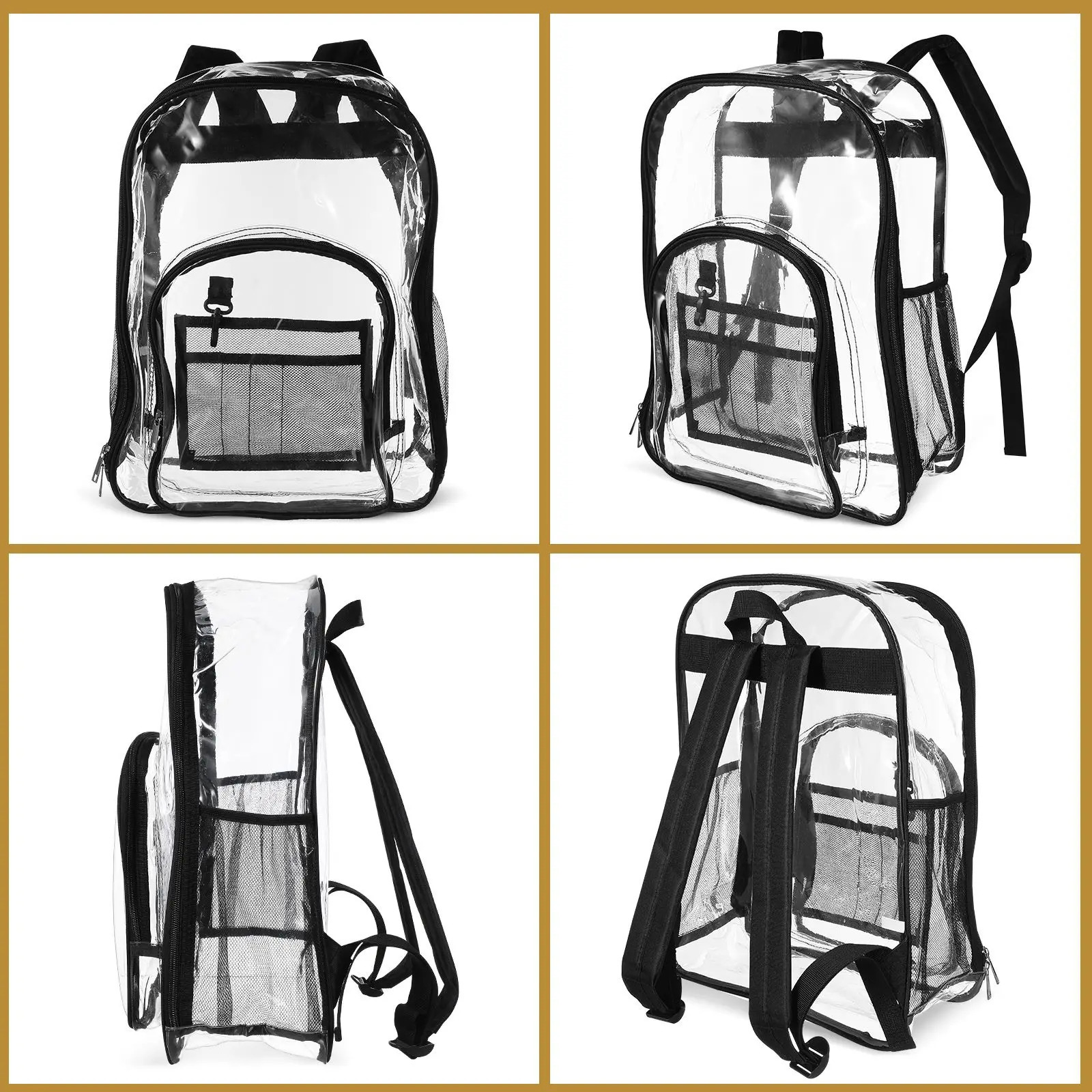 Eco Friendly Transparent Backpack for Kids Boys Girls Clear Stadium Bag Heavy Duty Basketball Event Bookbag Child Accessories 250813