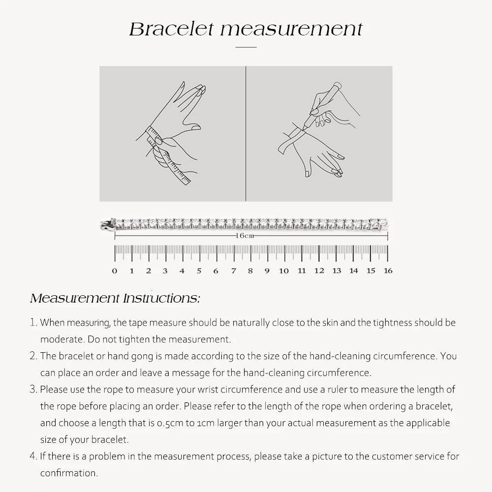 ATTAGEMS DVVS1 Full Moissanite Cuba Chain for Man Women 925 Sterling Silver 18k Gold Plated Hip Hop Tennis Bracelet Fine Jewelry