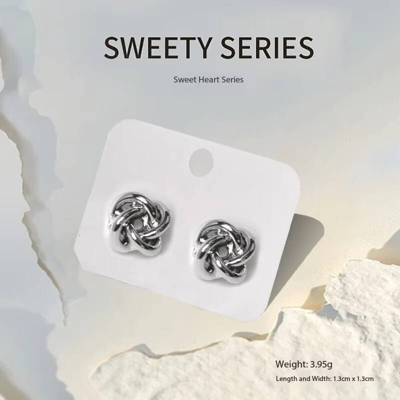 Cross-border Women's High-end Feel Sier Needle Exaggerated Creative Multi-layer Thin Hoop Earrings