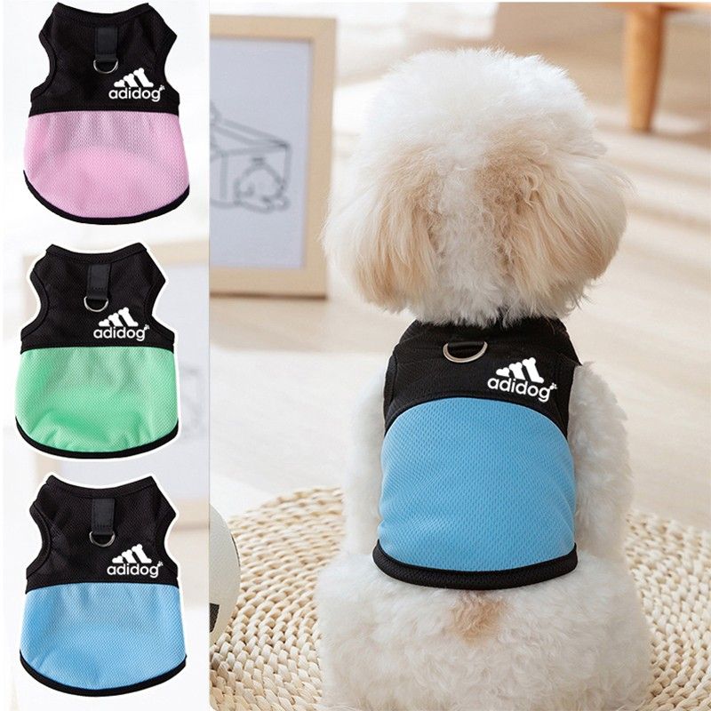 Mesh Cool Pet Dog Vest Summer Thin Dog Clothes For Puppy Breathable Vest T-shirt Costume Bulldog Dog T-shirt Outdoor Pets Perro