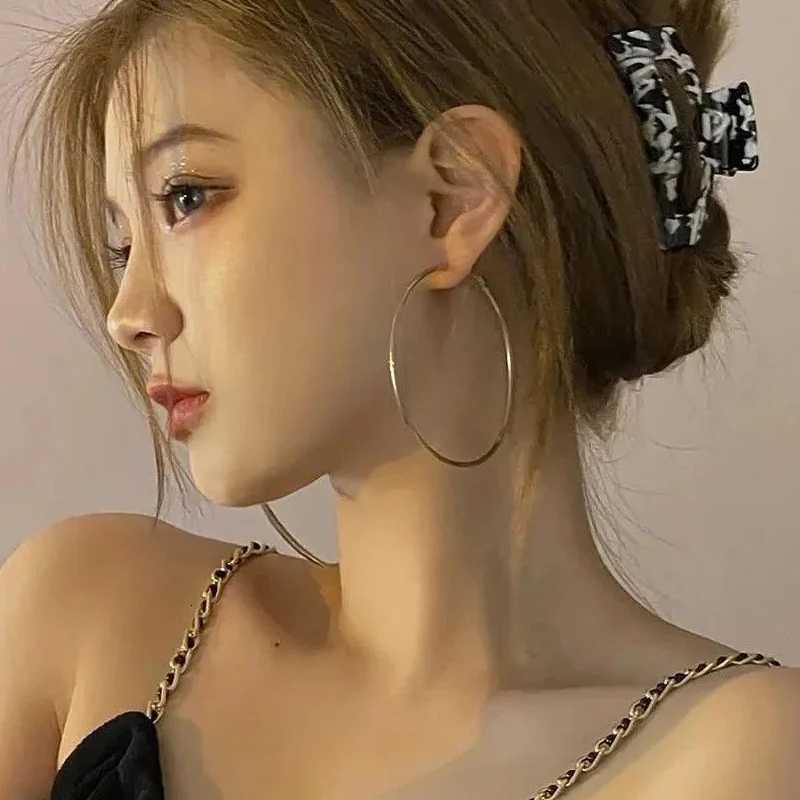 Large Circle Hoop Earring Gold Silver Color for Women Round Earrings Hoops Ear Rings Women Girl Birthday Jewelry Party Club Gift XJ250814