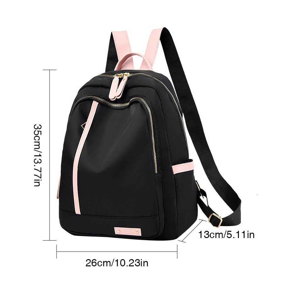 0xford Cloth Backpack for Women Large Capacity Versatile Design College Style Waterproof Lightweight Travel Bag XJ250814
