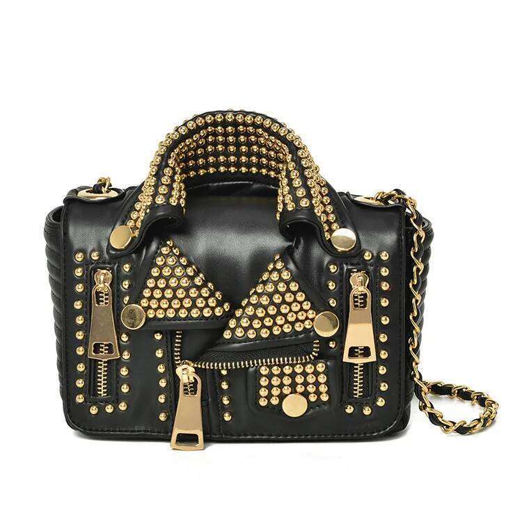 City Bag Designer Chain Women Clothing Shoulder Rivet Jacket Messenger Bag Ladies Leather Handbags Bolsa Feminina Bolsos Mujer