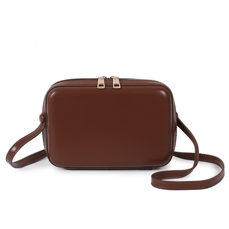 Design Textured for Women, Fashionable Versatile Simple Shoulder Crossbody Bag, Ins Style High-end Shell Small Square Bag