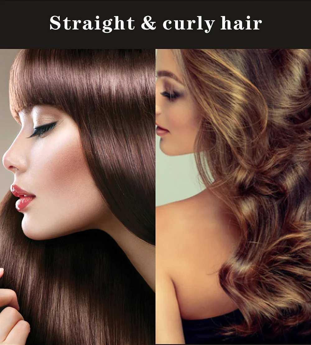 2 in 1 Hair Styling Flat Iron Hair Straightener Curling Iron Ceramic Ionic Hair Curler Fast Heating Hair Styler W250814