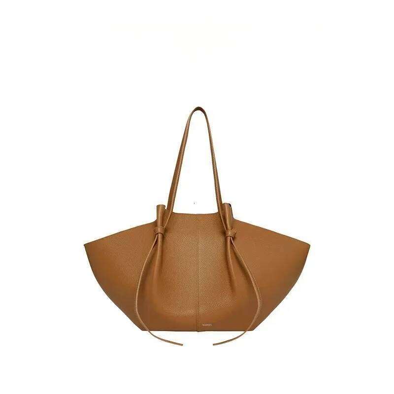 Fashionable multifunctional portable wing large capacity women s bag arm lower leather handbag