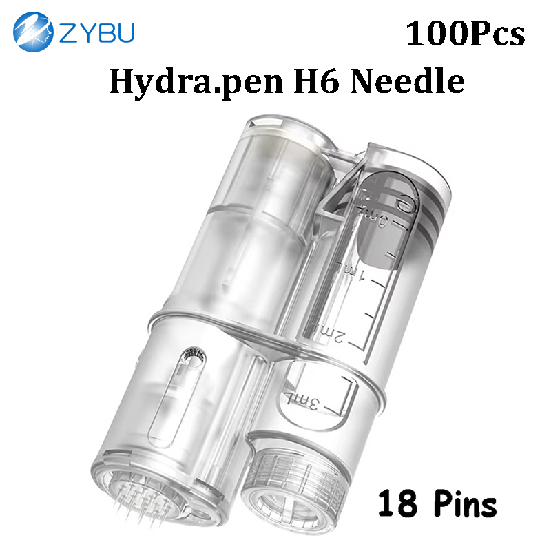 Disposable Hydrapen H6 Needles: Nanotip 18Pins 36Pins 42Pins Nano-R Nano-S Dermal Roller Cartridge Hydra Consumable Dermapen Accessory 100Pcs