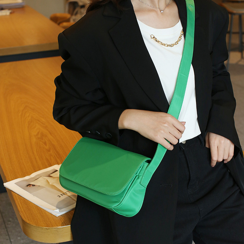 New Unisex Soft Leather Solid Color Textured Small Square Bag Stylish Simple Commuter Versatile Shoulder Handbag