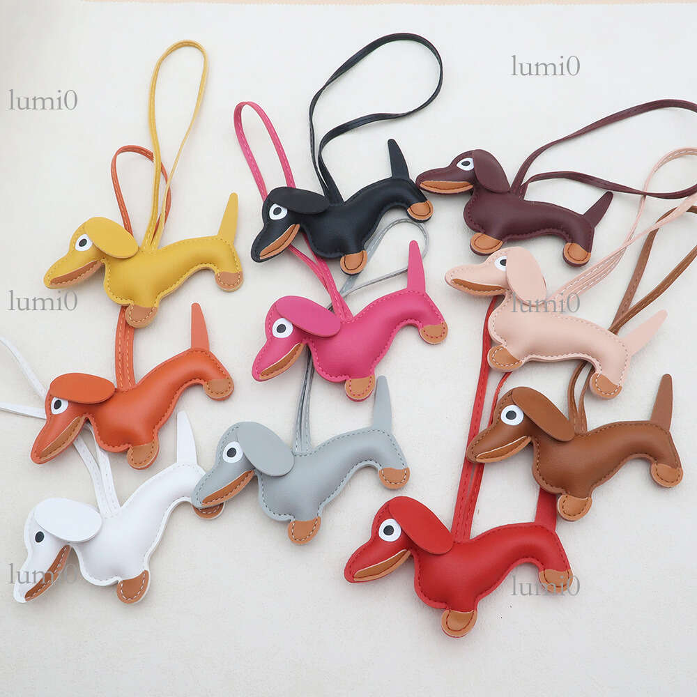 Internet Celebrity Dachshund Dog Cartoon Leather Puppy Bag Pendant Phone Case Creative Car Accessories