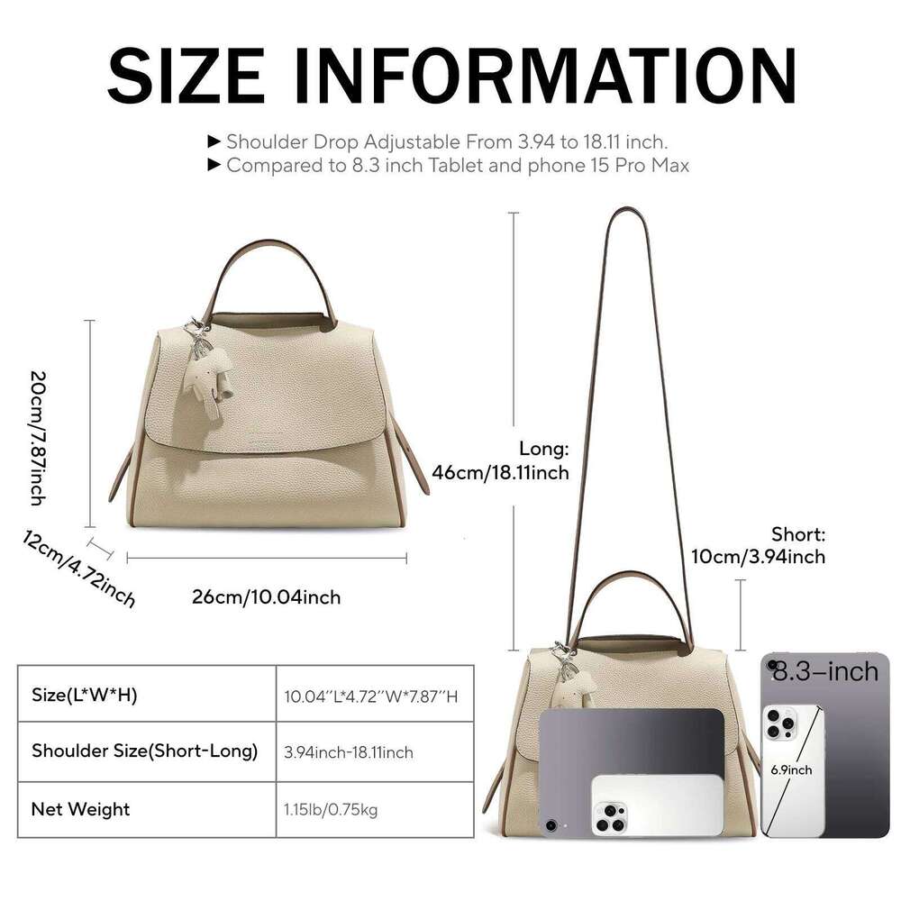 ITAMOOD Leather Handbag Women Cute Small Elephant Decor Satchel Bag Stylish Flap Purse For Work & Office