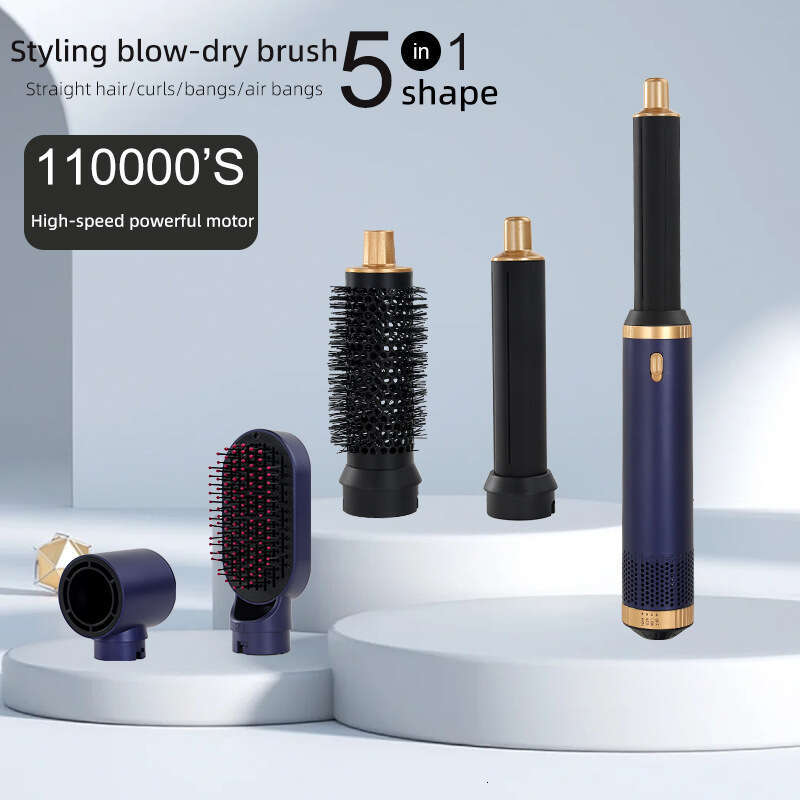 5-In-1 Multifunctional Styling Comb Lnstant Heat-up High-Speed Dryer Constant Temperature Hair Care Negative-Ion Curling-Iron