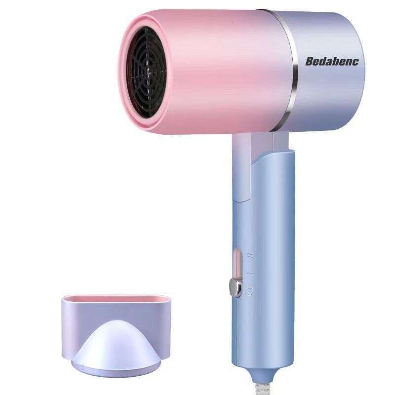 Customizable Household Small Power Heater 3 Speeds Portable Foldable Blue Light Hair Blow Dryer