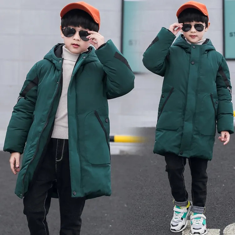 5-14 years old boys coat winter childrens down padded jacket boys casual outerwear cotton-padded jacket 120-170cm 250813