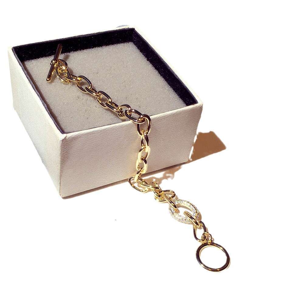 New Fashion Design Korean Japanese Style Thick Bracelet with Zircon Inlay and Buckle, Elegant Versatile Bangle Jewelry for Women S00316