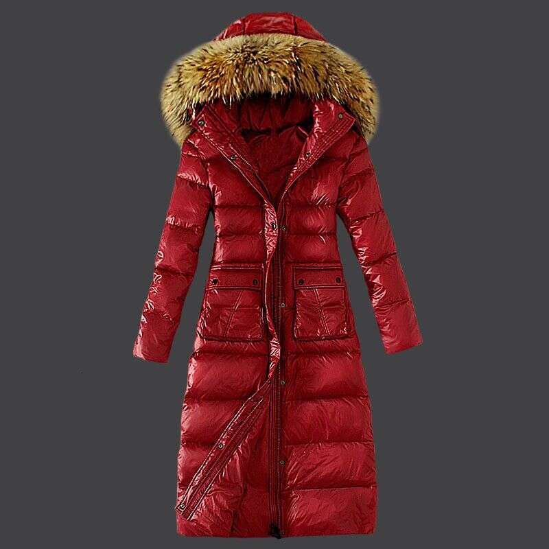 Down Women's Jacket Winter Real Raccoon Fur Hooded Duck Down Coat Female Jackets Warm Thick Parkas Woman