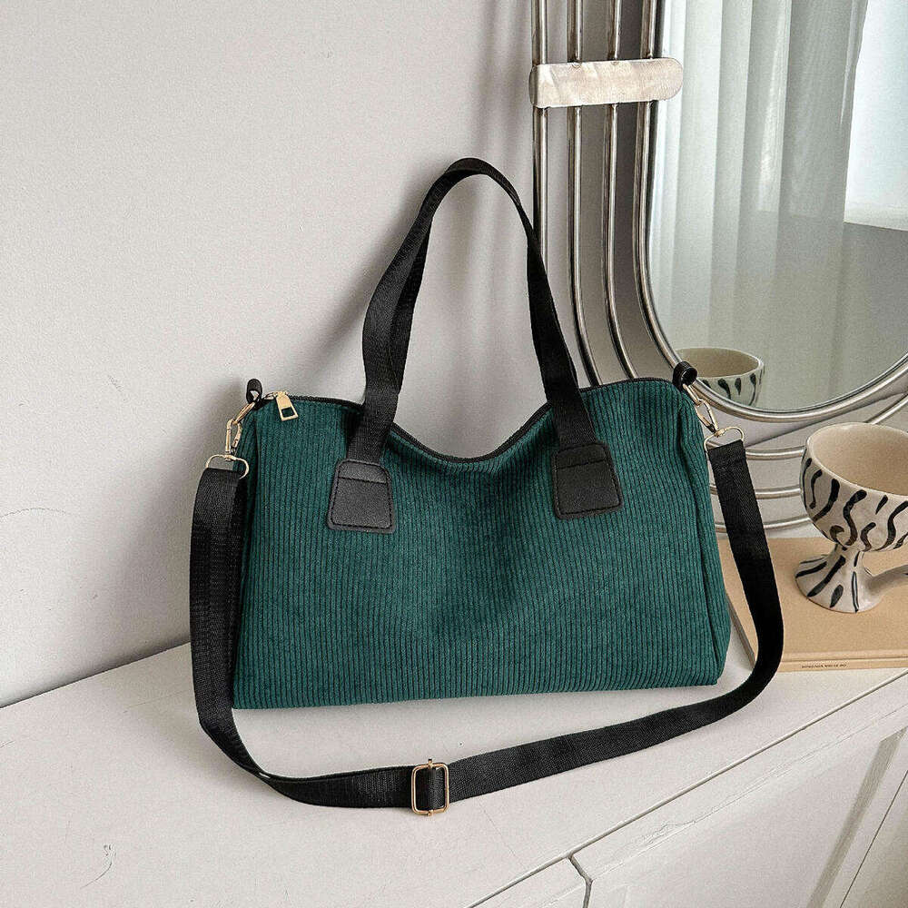 Designer Bags Textured Large Capacity Tote New Color-Block Corduroy Crossbody high quality Handheld Pillow ,fashional single-shoulder Hot selling mess