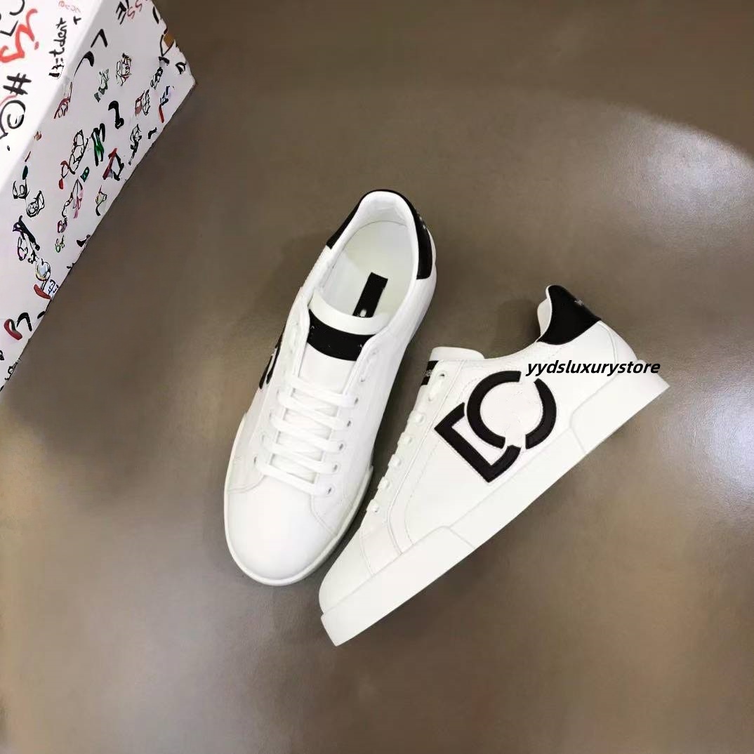 2025 Designer Shoes Luxury Leather Men's Casual Shoes D New White Sneakers High-Quality Sports Running Shoes Comfortable Anti-Slip Fashion