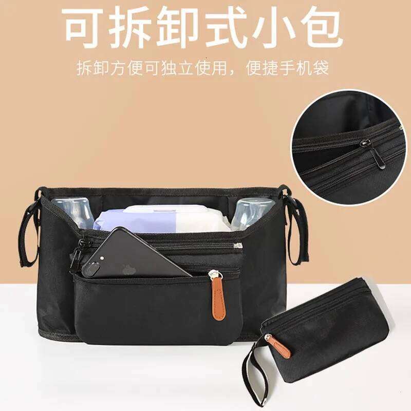 Storage Mommy Large Capacity Travel Hanging Bag Phone Bottle Holder Pram Diaper Bags Baby Stroller Accessories