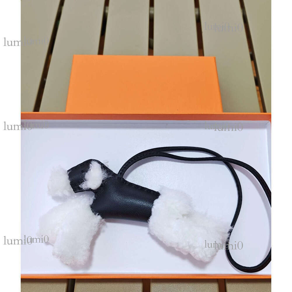 Handmade Sheepskin Furry Dog Suitable for Various Bag Pendants and Accessories High-end