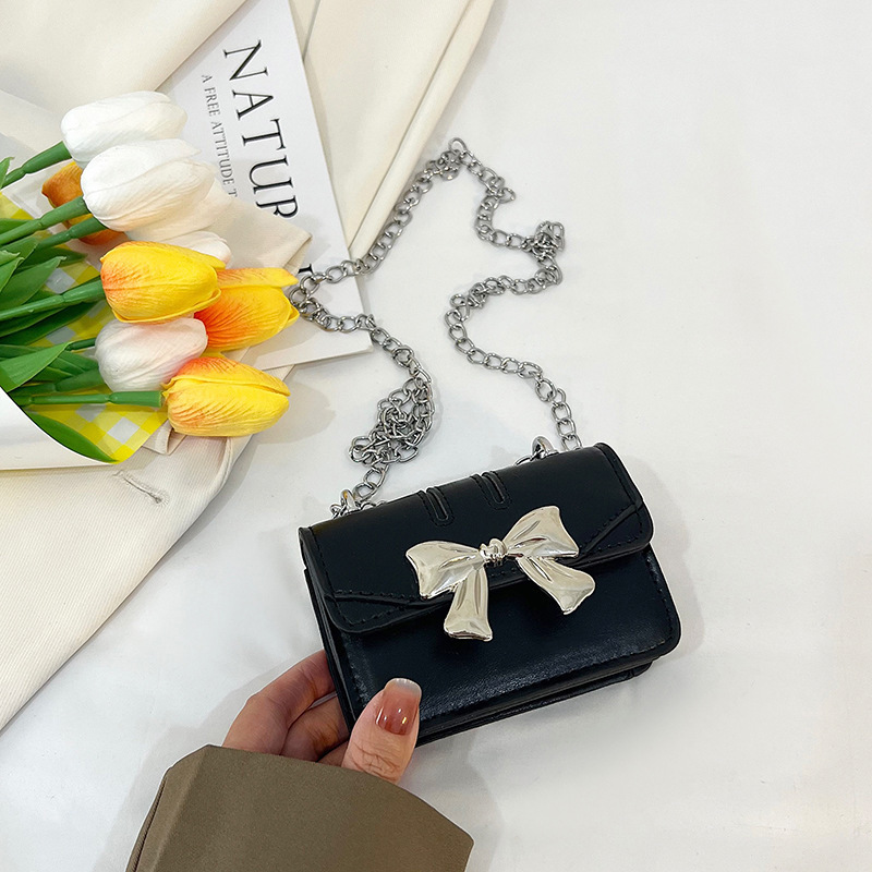Luxury Brand Designer Bag Dropshipping Niche Bow Bag 2025 New Trendy Sweet Cool Mini Lipstick Chain Bag Crossbody Small Bag For Women