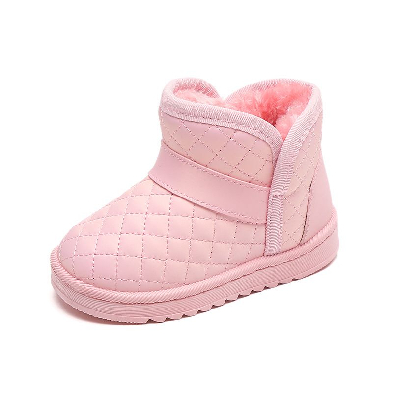 Kids Snow Boots Girls Cotton Shoes Winter Plush Warm Non-slip Children Baby Infant Girls Kidsnest Ankle Boots Girl Toddler Shoes Sizes US 4C-4Y