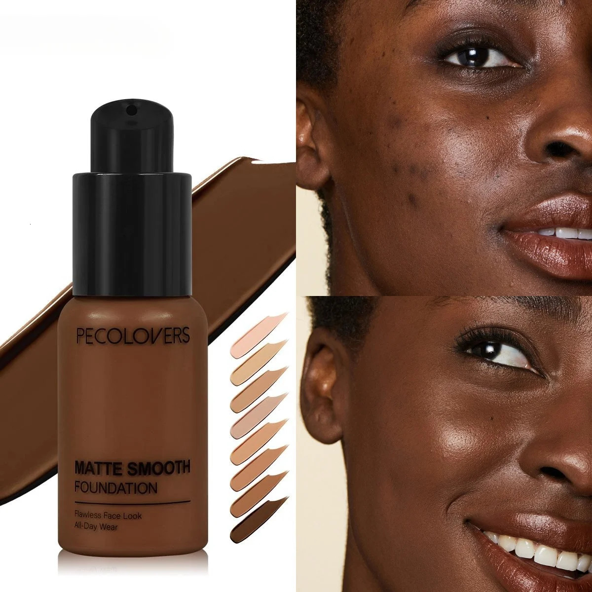 Full Coverage Concealer Foundation - Long-Lasting Waterproof Natural Matte Finish for Flawless Skin Easy To Create Daily Makeup 250813