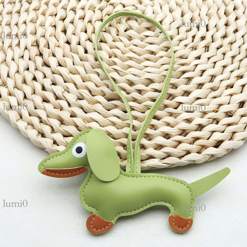 Internet Celebrity Dachshund Dog Cartoon Leather Puppy Bag Pendant Phone Case Creative Car Accessories