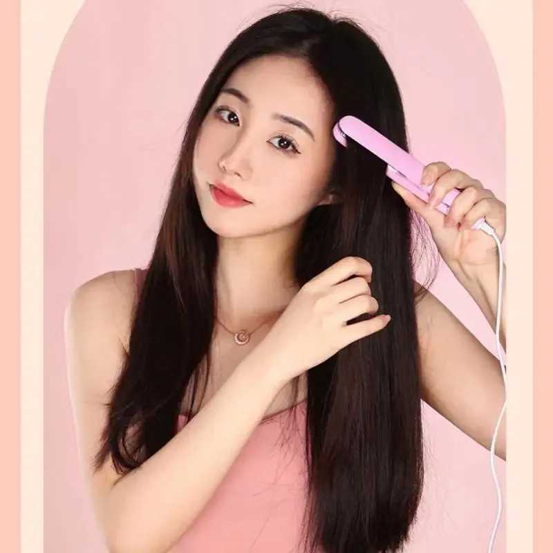 202441 -Mini Hair Multi-color Splint Quick Heating Non-damaging Ceramic Plate Bangs Clip Curling and Straightening W250814