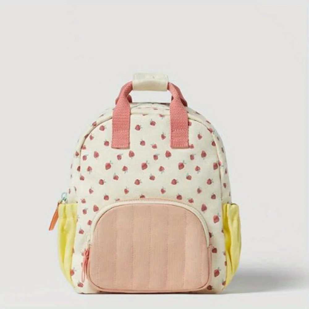 Custom Embroidery Name Strawbreey Girls School Backpack Kindergarten Schoolbag Lunch Tote Bag Purse Teens Girls Boys Kids Bags XJ250814