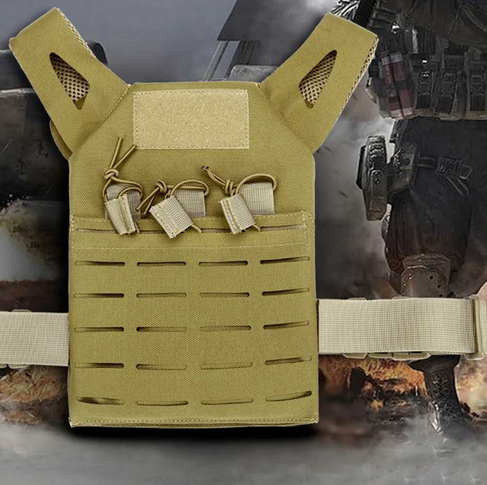 Military Tactical Combat Paintball Airsoft Mol Hunting Training Vest for Kids Outdoor Hunting Fishing Waistcoat CS Vest Y250814