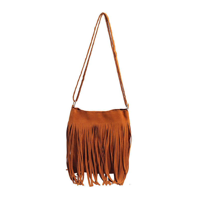 2025 New Large Capacity Women's with Tassels, Simple Commuter Shoulder Bag, Crossbody Bag